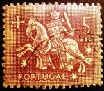 Stamps : Europe : Portugal :  Caballeros medievales