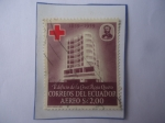 Stamps Ecuador -  Edificio de la Cruz Roja de Quito.