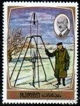 Sellos de Asia - Emiratos rabes Unidos -  Precursores exploracion  espacio Goddard