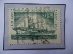 Stamps Brazil -  Almirante Tamandare-150 Aniv.(1807-1957)- Acorazado con Maquina de Vapor de 80HP-Astillero Arsenal d