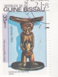 Stamps Guinea Bissau -  fFIGURA CON MARFIL EN CABEZA-ZAIRE