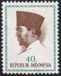 Stamps Indonesia -  Presidente Sukarno 40