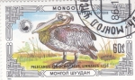 Stamps Mongolia -  AVE-PELÍCANO