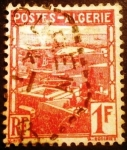 Stamps : Africa : Algeria :  Argelia Francesa. Vista de Argel