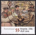 Stamps Germany -  Heinrich Zille