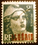 Stamps : Africa : Algeria :  Argelia Francesa. Tipo Marianne de Gandon