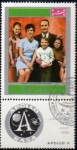 Stamps Yemen -  Apolo 11 Familia Collins