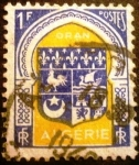 Stamps Algeria -  Argelia Francesa. Escudo de armas de Oran 