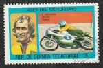 sello : Africa : Guinea_Ecuatorial : 88 - K. Andersson, Campeón de motociclismo