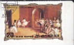 Stamps North Korea -  150 Aniversario Edgar Degas pintor- BALLET