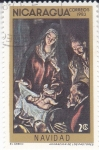 Stamps Nicaragua -  ADORACIÓN DE LOS PASTORES- el Greco