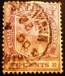 Stamps Mauritius -  Escudo de armas