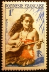 Stamps Polynesia -  Polinesia Francesa. Polinesios