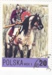Stamps : Europe : Poland :  CABALLERO MEDIEVAL 