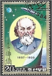 Stamps : Asia : North_Korea :  Konstantin Tsiolkovsky, Retrato de Tsiolkovsky