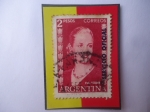Stamps Argentina -  Eva Perón (1919-1952)-(También llamada:Eva María Duarte  de Perón)-Sello Sobreimpresión:Oficial de 2