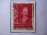 Stamps Argentina -  Eva Perón (1919-1952)-Aniversario de su paso a la Inmortalidad (952/54)-Eva María Duarte de Perón