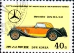 Stamps North Korea -  60 aniversario de Mercedes-Benz, Mercedes Benz 380, 1933