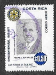 Stamps Costa Rica -  C684 - L Aniversario del Club Rotary de San José