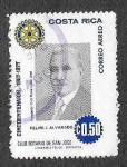 Sellos de America - Costa Rica -  C684 - L Aniversario del Club Rotary de San José