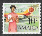 Sellos de America - Jamaica -  351 - Aviación de Jamaica