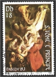 Sellos de Africa - Santo Tom� y Principe -  Pascua de 1983, Descenso de la Cruz, de Rubens