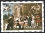 Sellos de Africa - Santo Tom� y Principe -  Pascua de 1983, El jardín del amor, de Rubens