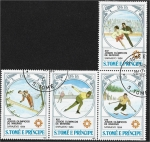 Sellos de Africa - Santo Tom y Principe -  Juegos Olímpicos de Invierno 1984 - Sarajevo