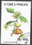 Stamps S�o Tom� and Pr�ncipe -  Flores (1993), Spondias mombin