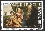 Stamps S�o Tom� and Pr�ncipe -  Navidad de 1988, María con San Antonio