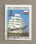 Stamps North Korea -  Buque escuela Polonia