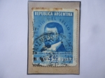 Stamps Argentina -  Centenario del Sello Postal (1856-1956)-Juan Gregorio Pujol (1817/61)-Gobernador de la Prov. de Corr