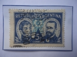 Stamps Argentina -  General Domingo French (1774-1825)y el Coronel Antonio Betuti (1772-1841) Revolución de Mayo.