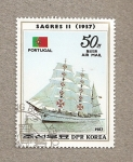 Stamps North Korea -  Buque escuela Portugal