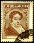Stamps : America : Argentina :  Personajes. Bernardino Rivadavia