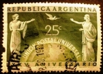 Stamps : America : Argentina :  75º Aniversario de la Unión Postal Universal