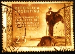 Stamps : America : Argentina :  Centenario de la muerte de José Francisco de San Martín 