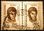 Stamps Argentina -  General José Francisco de San Martín 