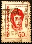 Stamps Argentina -  General José de San Martín (1778-1850)