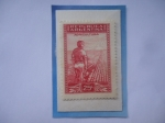 Stamps Argentina -  Agricultura- Agricultor- Productos del pías- Sello de 25 Ctvs. año 1936.