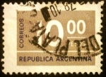 Stamps : America : Argentina :  Cifras