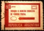 Stamps : America : Argentina :  Use el código postal 
