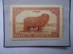 Sellos de America - Argentina -  Lanas(Ovis ammon aries)-Ministerio de Relaciones Extriores-Imp.Tipografica:M.R.C.