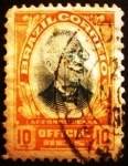 Stamps : America : Brazil :  Presidentes Brasileños. Alfonso Pena