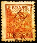 Stamps Brazil -  Trigo. Agricultura