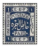 Stamps United Kingdom -  2 - Letras (PALESTINA BRITANICA)