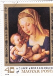 Stamps : Europe : Hungary :  PINTURA-A.Dürer. María y el Niño Jesús