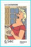 Stamps France -  Personajes de Tintín - Bianca Castafiore