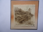 Stamps Ecuador -  Río Babahoyo- provincia Los Ríos- Sello de 20 Ctvs. Año 1955- Paisajes y Ríos