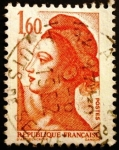 Stamps France -  La República. Tipo Libertad